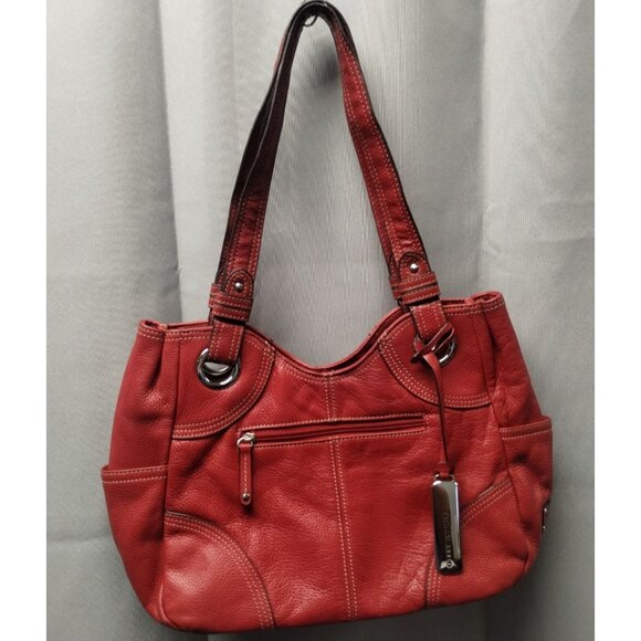 Tignanello Handbags - Tignanello Women's Red Purse/Handbag/Shoulder bag SKU 3570